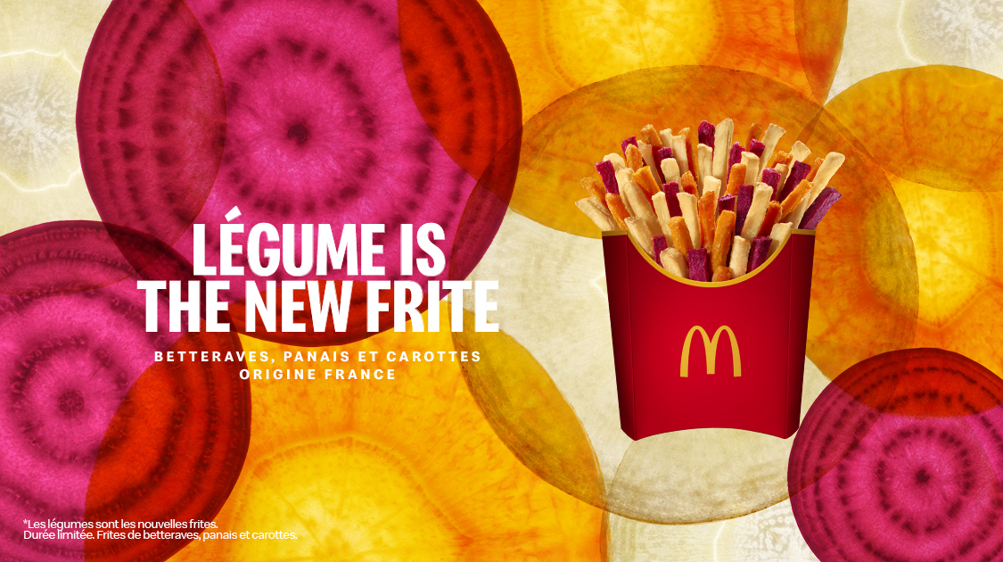 McDonald's France dévoile ses frites de légumes français hauts en couleurs !