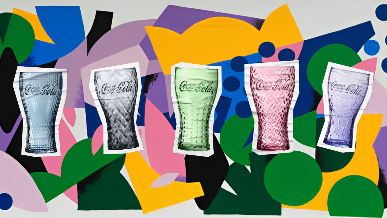 Plus Street, plus Art, les verres CocaCola sont là. McDonald's